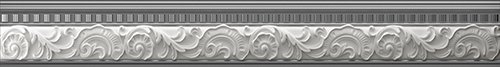 Бордюры Azteca Lis. Dream Ice, цвет серый, поверхность глянцевая, прямоугольник, 40x300