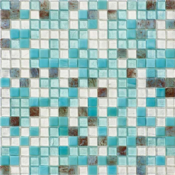 Мозаика L'Antic Colonial Water Caribbean Supreme 100273668, цвет разноцветный, поверхность матовая, квадрат, 296x296