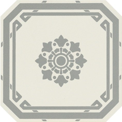 Керамогранит Grazia Old England Ottagono Ed London OEOD6, цвет серый, поверхность матовая, восьмиугольник, 200x200