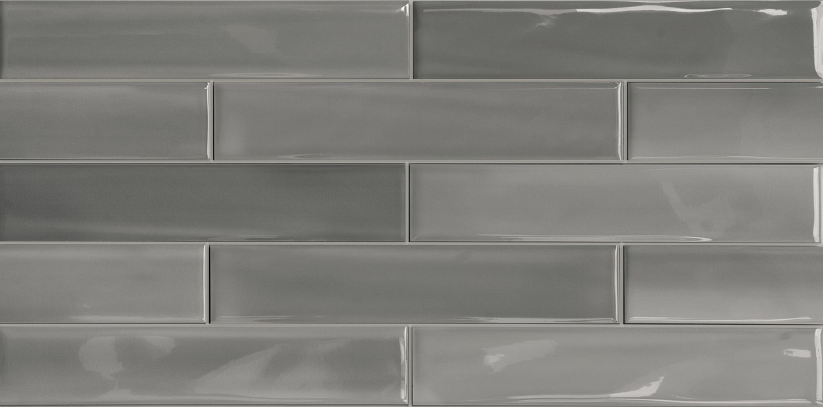 Керамическая плитка Sant Agostino Shadebox Shadebrick Grey 730 CSASHBG730, цвет серый, поверхность глянцевая, прямоугольник, 73x300