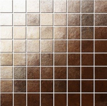 Мозаика Cinca Matrix Cooper Mosaico 64 8390/640, цвет коричневый, поверхность матовая, квадрат, 330x330