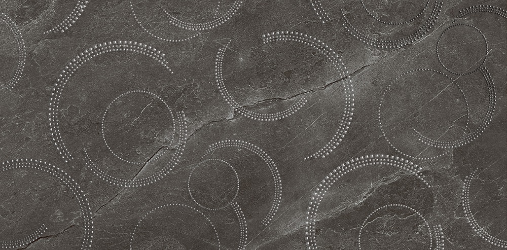 Декоративные элементы Нефрит керамика Мемори 04-01-1-10-03-18-1057-0, цвет серый чёрный, поверхность матовая, прямоугольник, 250x500