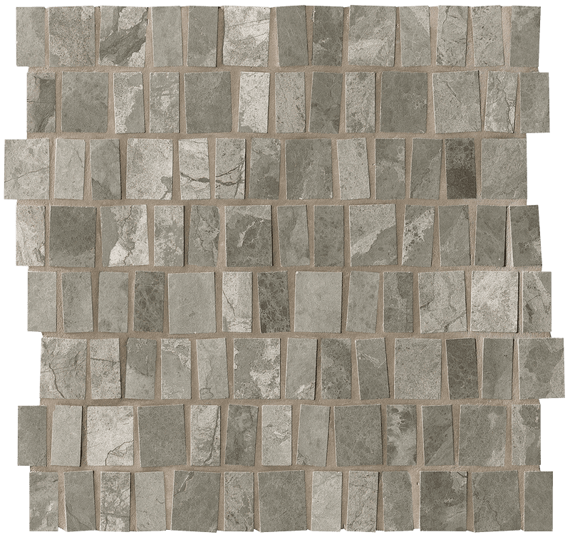 Мозаика Fap Sheer Camou Grey Bar Mosaico fPDI, цвет серый, поверхность матовая, , 305x305