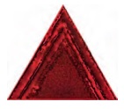 Декоративные элементы Petracers Triangolo Lui Rosso, цвет красный, поверхность глянцевая, квадрат, 170x170