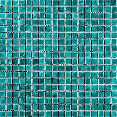 Мозаика Art & Natura Equilibrio 010, цвет голубой, поверхность глянцевая, квадрат, 300x300