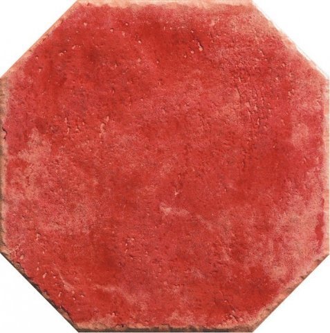 Керамогранит Epoca Aragon Ottagona Rosso, цвет красный, поверхность матовая, квадрат, 330x330