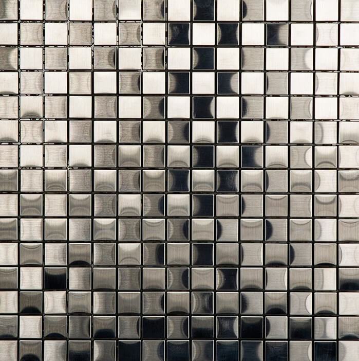 Мозаика L'Antic Colonial Metal Acero L159800261, цвет серый, поверхность глянцевая, квадрат, 295x295