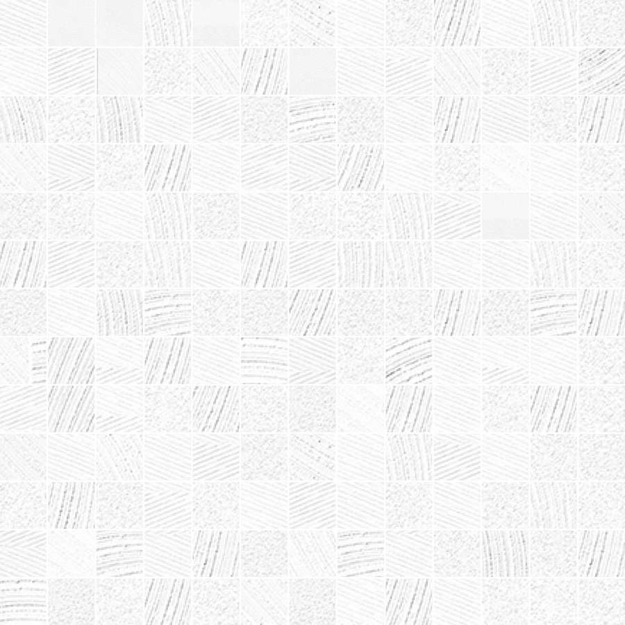 Мозаика Peronda D.Sense-W Mosaic/30X30 22616, цвет белый, поверхность матовая, квадрат, 300x300