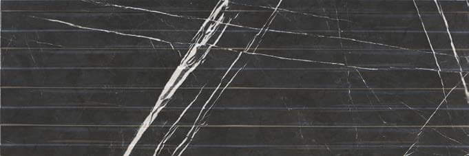 Керамическая плитка Argenta Caronte Level Black, цвет чёрный, поверхность глазурованная, прямоугольник, 400x1200