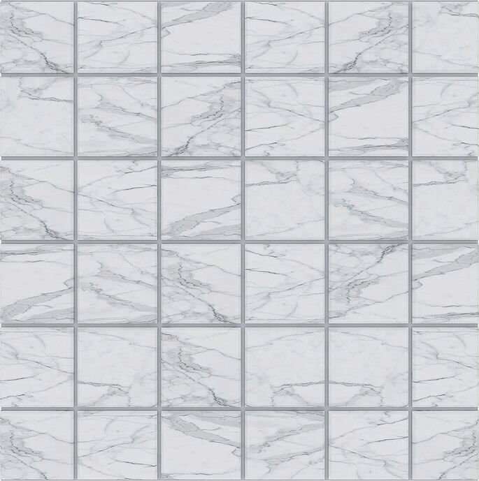 Мозаика Estima Alba White AB01 Полированный 30x30 36753, цвет белый, поверхность полированная, квадрат, 300x300