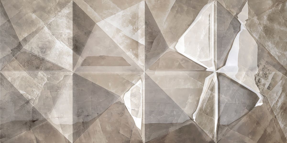 Керамическая плитка Axima Нормандия Темная Рельеф, цвет коричневый, поверхность глянцевая рельефная, прямоугольник, 300x600
