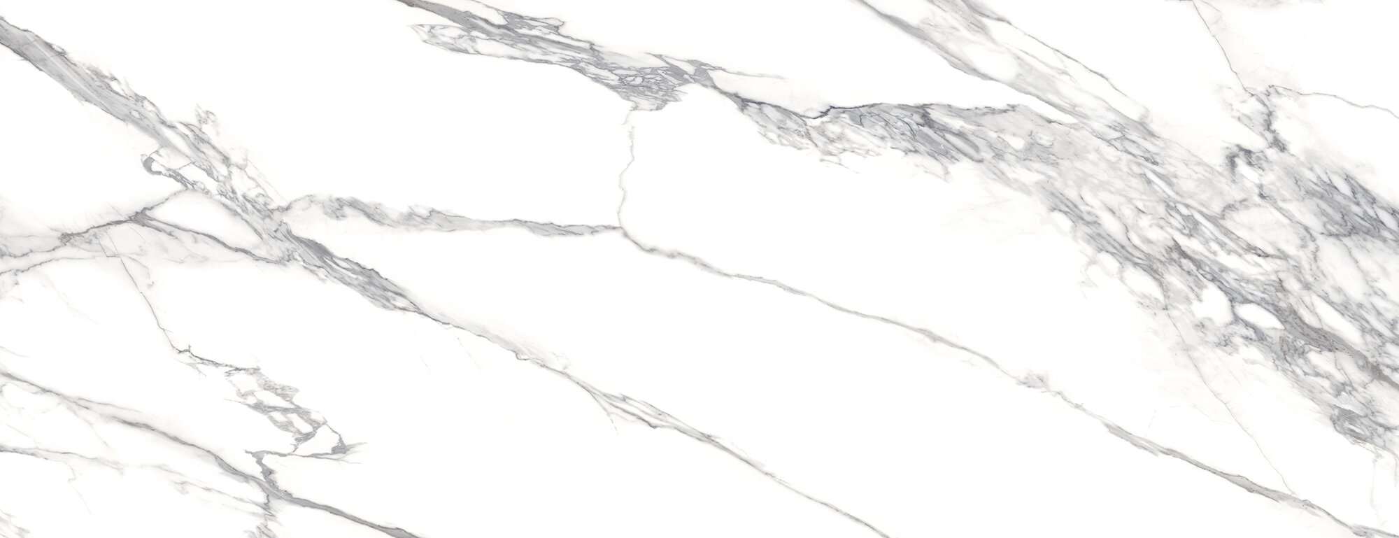 Широкоформатный керамогранит Museum Calacatta Extra White/100X260/P 27848, цвет белый, поверхность полированная, прямоугольник, 1000x2600
