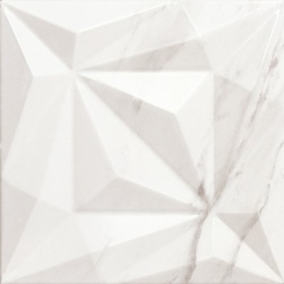 Керамогранит Baldocer Kraz Athenea, цвет белый, поверхность глянцевая, квадрат, 250x250