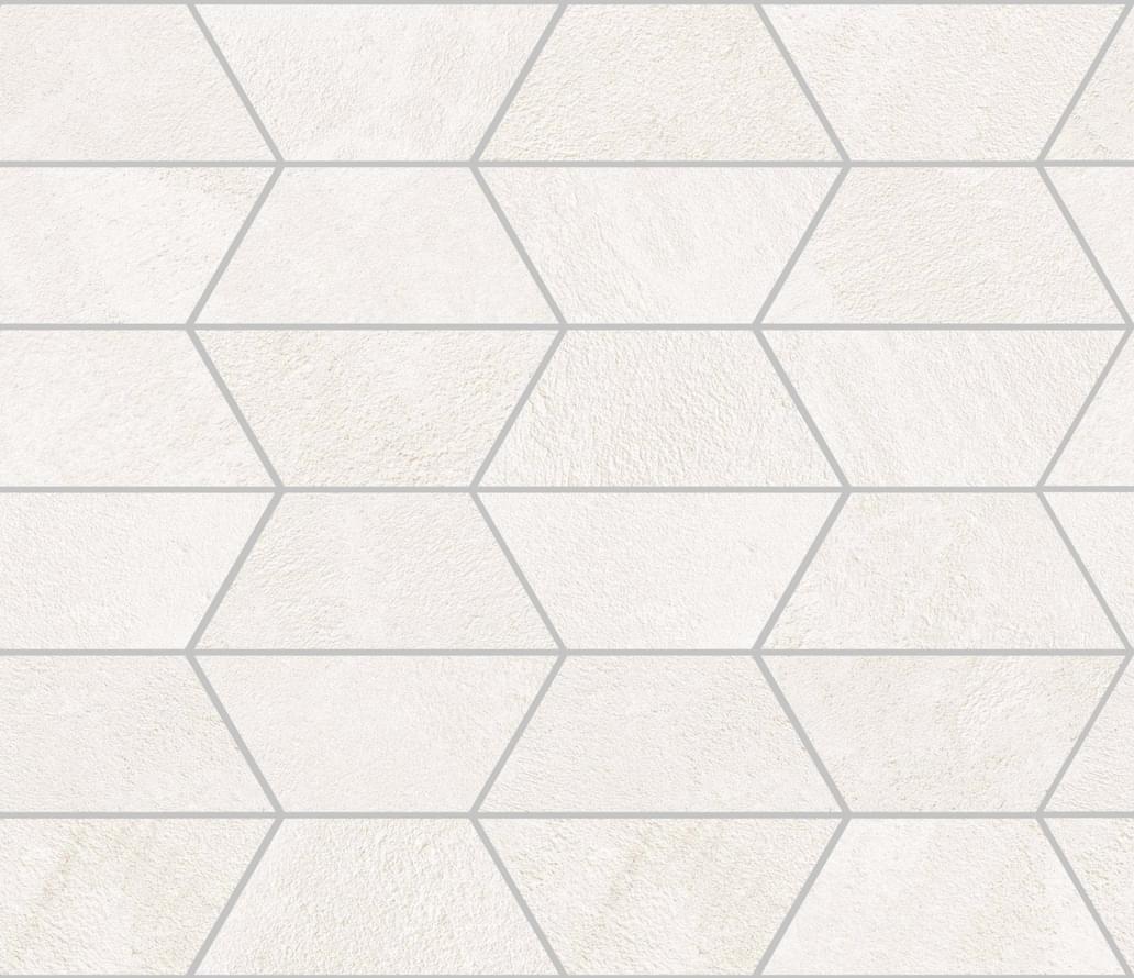 Мозаика ABK Crossroad Chalk Mos. Gem White PF60000578, цвет белый, поверхность матовая, , 300x340