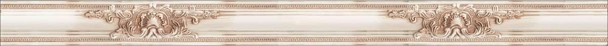 Бордюры Myr Emperador Listelo Paris, цвет бежевый, поверхность глянцевая, прямоугольник, 50x600