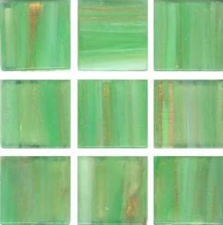 Мозаика Irida Space И20.122(6), цвет зелёный, поверхность глянцевая, квадрат, 327x327