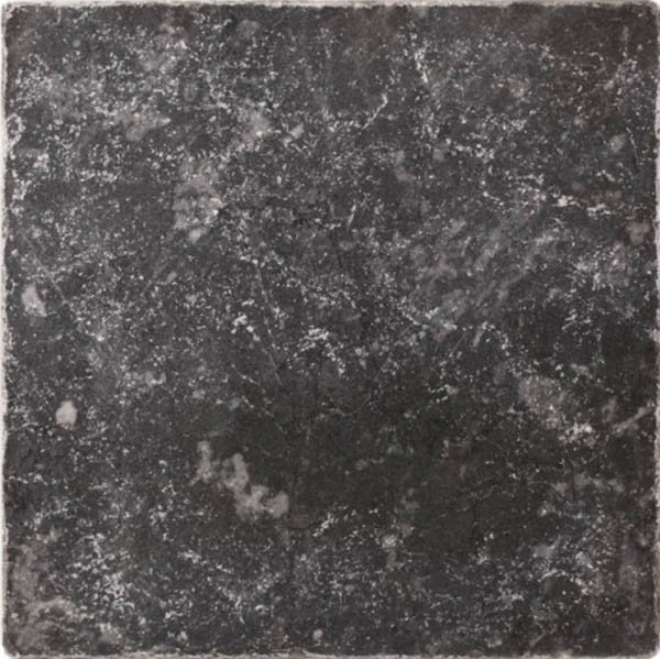 Керамическая плитка Stone4home Marble Tumbled Black, цвет чёрный, поверхность матовая, квадрат, 100x100