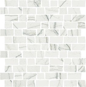 Мозаика Italon Charme Advance Alabastro Mosaico Raw Satin 620110000144, цвет бежевый, поверхность патинированная, квадрат, 300x300