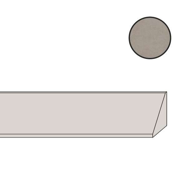 Спецэлементы Piemme Materia Bacchetta Jolly Reflex L/R 03121, цвет серый, поверхность лаппатированная, прямоугольник, 15x1200
