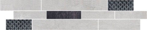 Бордюры Cinca Homero Grey Anthracite Iliada 8297/211, цвет серый, поверхность матовая, прямоугольник, 80x365