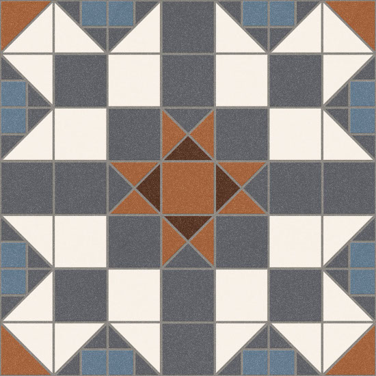 Декоративные элементы Vives Barnet Canterbury R10, цвет разноцветный, поверхность матовая, квадрат, 316x316