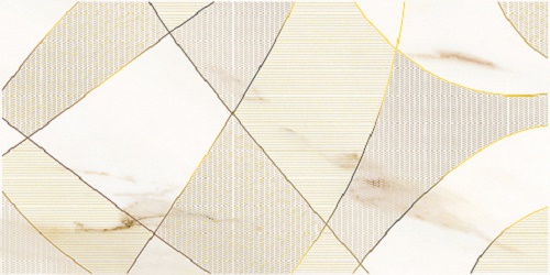 Декоративные элементы Azori Calacatta Royal Geometria, цвет бежевый, поверхность матовая, прямоугольник, 315x630