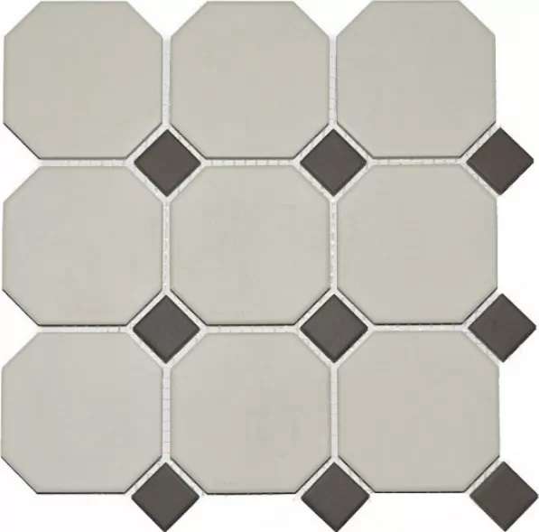 Керамогранит Topcer Field Material 4416OCT29, цвет белый серый, поверхность матовая, квадрат, 300x300