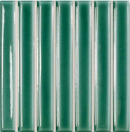 Керамогранит Wow Sweet Bars Turques Gloss 130051, цвет зелёный, поверхность глянцевая, квадрат, 116x116