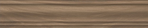 Бордюры Kerama Marazzi Монтиони Плинтус Коричневый Матовый SG5265\BTG, цвет коричневый, поверхность матовая, прямоугольник, 80x396