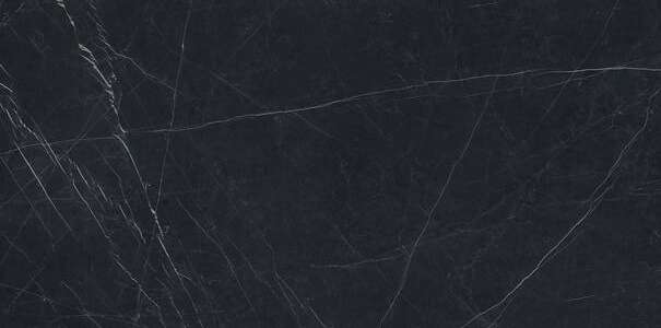 Широкоформатный керамогранит Ariostea Ultra Marmi Nero Marquinia Levigato Silk UM6SK300547, цвет чёрный, поверхность сатинированная, прямоугольник, 1500x3000