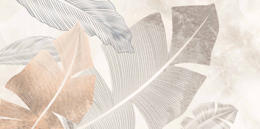 Декоративные элементы La Fenice Lumiere Dec Classic Leaf, цвет бежевый, поверхность матовая, прямоугольник, 600x1200