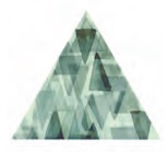 Декоративные элементы Petracers Triangolo Impressioni Verde, цвет бирюзовый, поверхность глянцевая, квадрат, 170x170