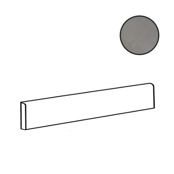 Бордюры Imola BLOX BT90G, цвет серый, поверхность матовая, прямоугольник, 60x900