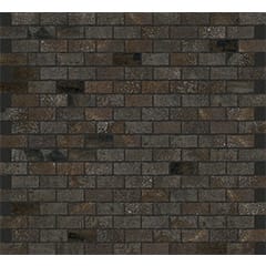 Мозаика Floor Gres Flowtech Aged Bronze Nat 6mm (1,5X3) Mos 756628, цвет коричневый, поверхность матовая, под кирпич, 300x300