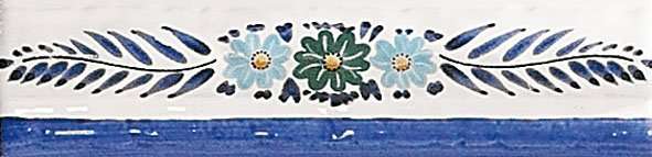 Бордюры Mainzu Vitta Moldura Campanella Blu, цвет синий, поверхность глянцевая, прямоугольник, 50x200