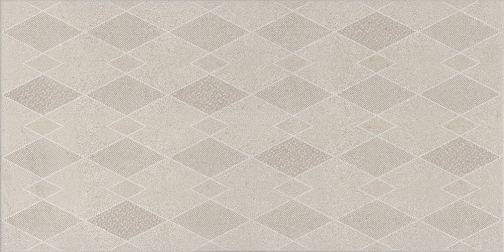 Декоративные элементы Kerama Marazzi Про Матрикс декор белый матовый AZ\A014\11257R, цвет бежевый, поверхность матовая, прямоугольник, 300x600