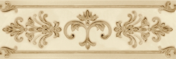 Бордюры Gracia Ceramica Visconti Beige Border 02, цвет коричневый бежевый, поверхность глянцевая, прямоугольник, 85x250