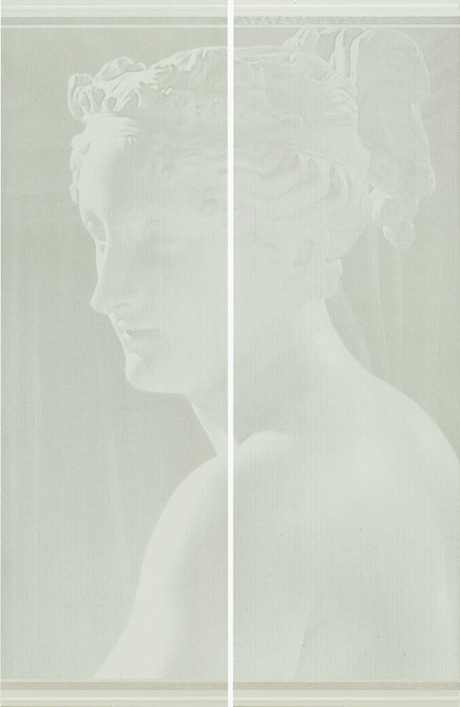 Панно Settecento Ermitage Decoro Venere A Bianco, цвет белый, поверхность глянцевая, прямоугольник, 510x780