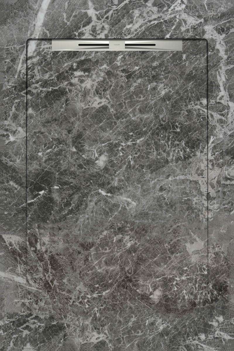 Спецэлементы Aquanit Fiori Di Pesca Grey Slope Line, цвет серый, поверхность матовая, прямоугольник, 900x1350