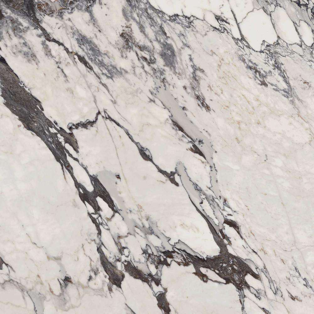 Керамогранит Marazzi Italy Grande Marble Look Capraia Lux M2AK, цвет чёрно-белый, поверхность полированная, квадрат, 1200x1200
