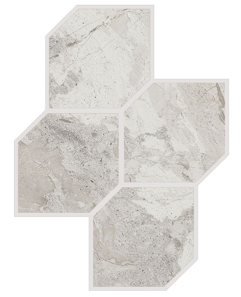 Мозаика Cerdomus Karnis Mosaico Concept Silver Levigato 97408, цвет серый, поверхность полированная, прямоугольник, 300x400