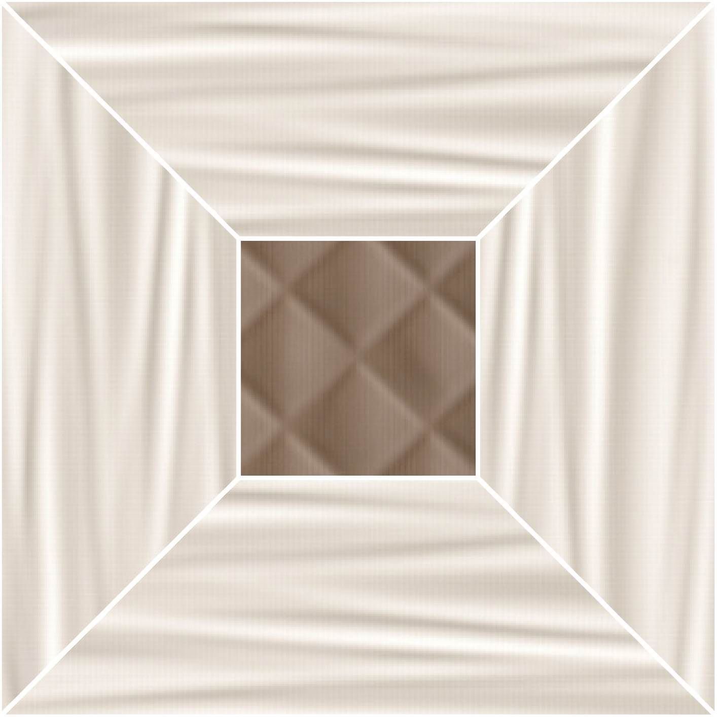 Декоративные элементы Atlantic Tiles Deneuve Decor Montaigne, цвет бежевый, поверхность матовая, квадрат, 295x295