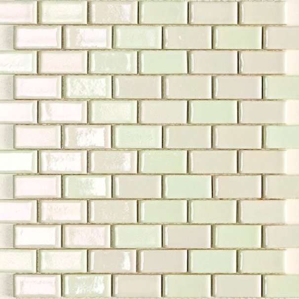 Мозаика Ceramica Di Treviso Loft Mattoncino Aspen Bianco (2,5x5), цвет белый, поверхность глянцевая, кабанчик, 300x300