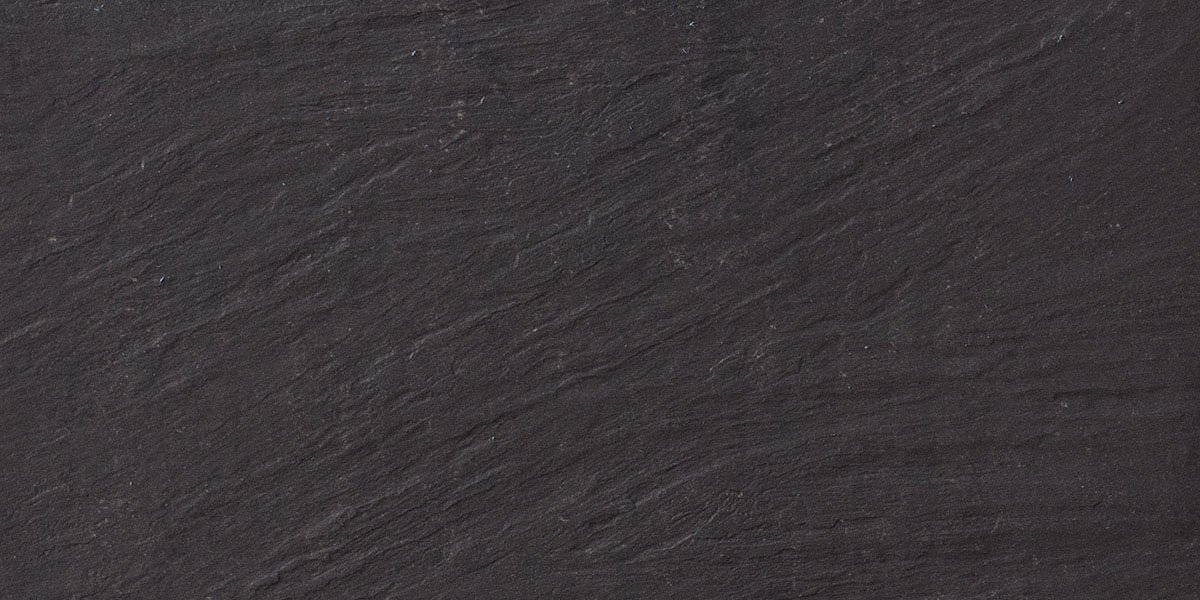 Керамогранит Terratinta Archgres Black TTAR0736SL, цвет чёрный тёмный, поверхность структурированная, прямоугольник, 300x600