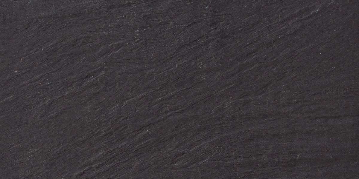 Керамогранит Terratinta Archgres Black TTAR0736SL, цвет чёрный тёмный, поверхность структурированная, прямоугольник, 300x600