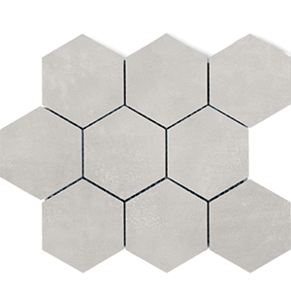 Мозаика Polcolorit Dh-Modern Gr Mosaic Hex, цвет серый, поверхность матовая, квадрат, 300x300