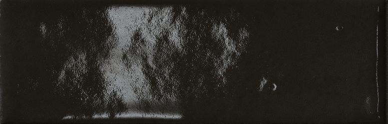 Керамогранит Emilceramica (Acif) Sixty Minibrick Lux Nero Assoluto EL8A, цвет чёрный, поверхность глянцевая, под кирпич, 50x150