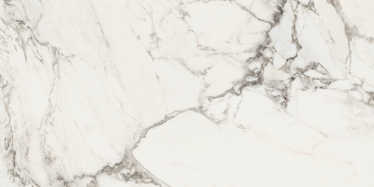 Керамогранит Piemme Majestic Pure Glorious Arabescato N/R 03902, цвет белый серый, поверхность матовая, прямоугольник, 600x1200