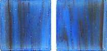 Мозаика JNJ Mosaic Gold Link GB 64, цвет синий, поверхность глянцевая, квадрат, 200x200