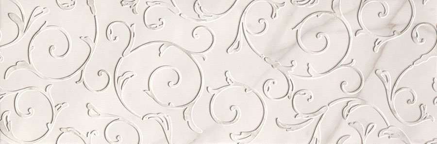 Декоративные элементы Fap Roma 75 Classic Calacatta Inserto fLTU, цвет белый, поверхность матовая 3d (объёмная), прямоугольник, 250x750